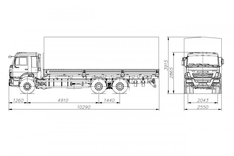 65117-26010-50 Бортовой КАМАЗ